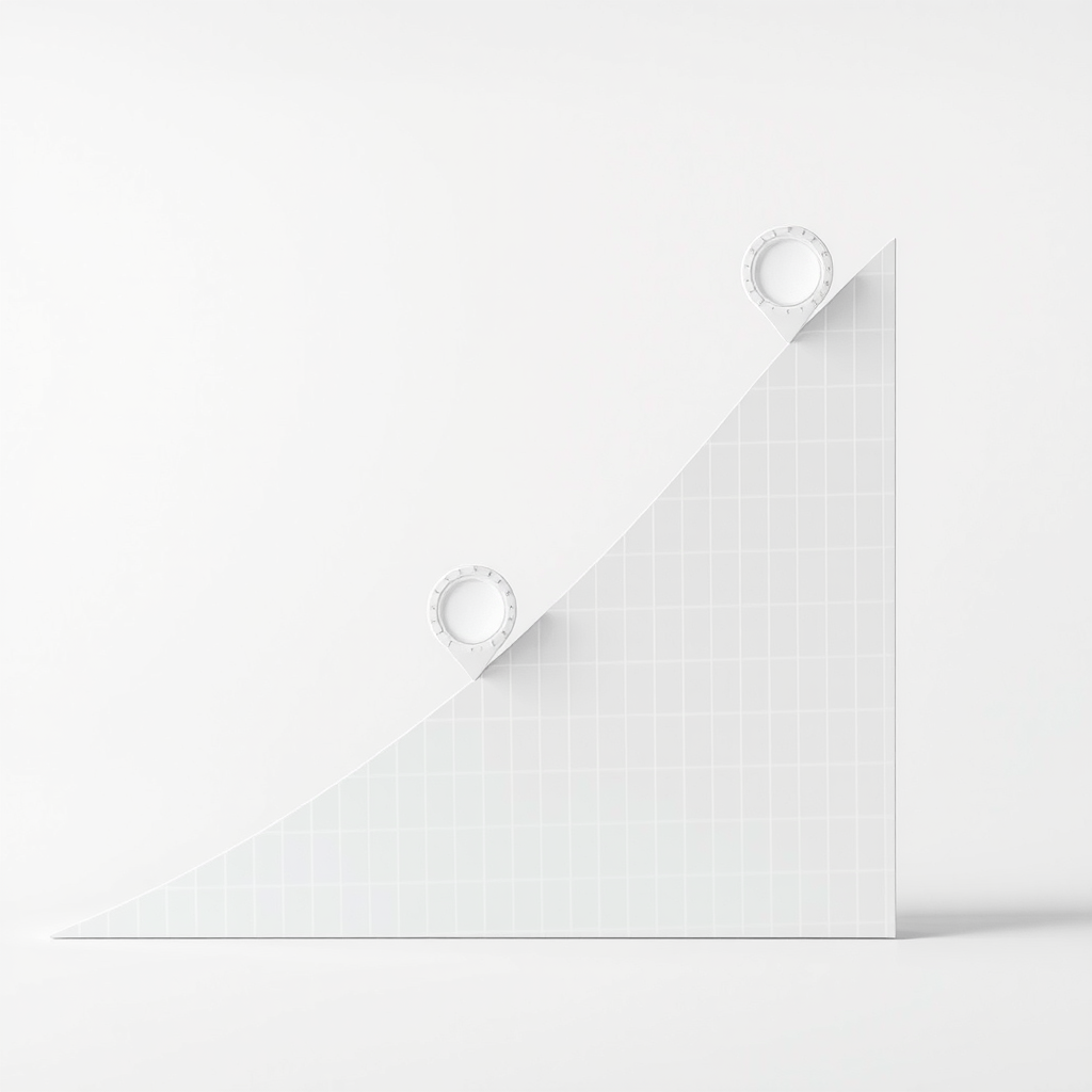 Upward trending graph showing emergency fund growth over time with milestone markers, representing the gradual building of financial reserves and achievement of savings goals through consistent contributions